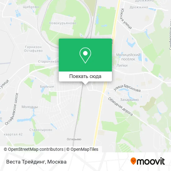 Карта Веста Трейдинг