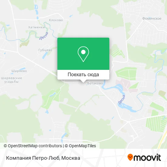 Карта Компания Петро-Люб