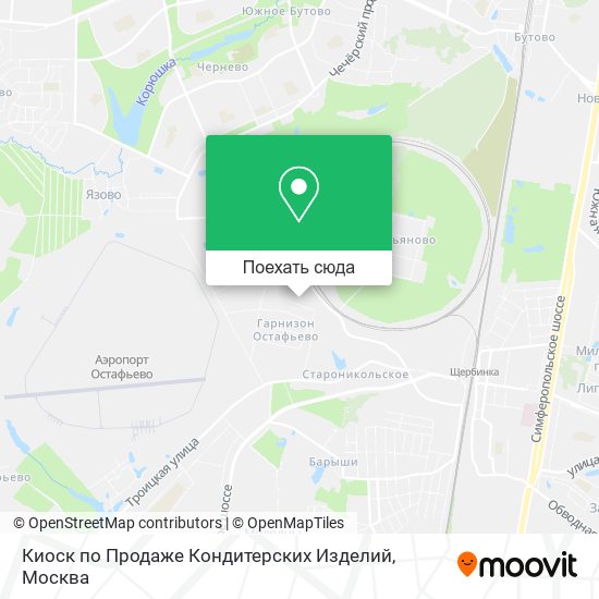 Карта Киоск по Продаже Кондитерских Изделий