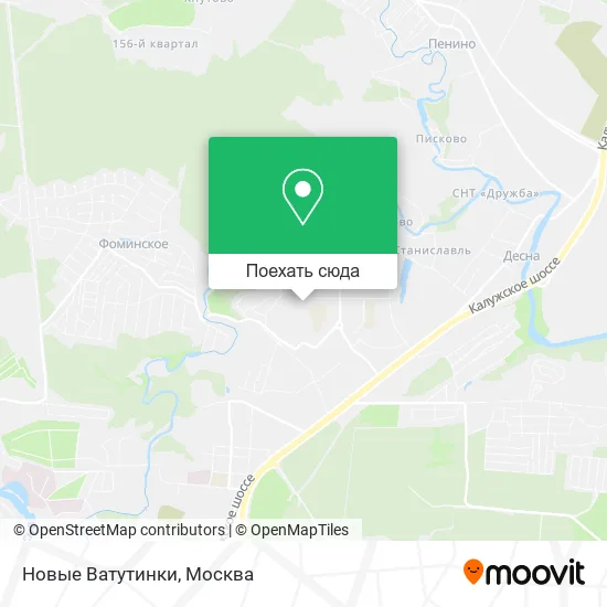 Карта Новые Ватутинки