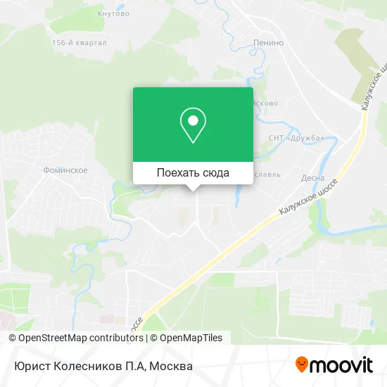 Карта Юрист Колесников П.А