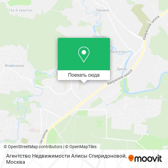 Карта Агентство Недвижимости Алисы Спиридоновой
