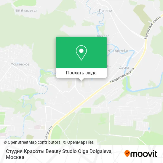 Карта Студия Красоты Beauty Studio Olga Dolgaleva