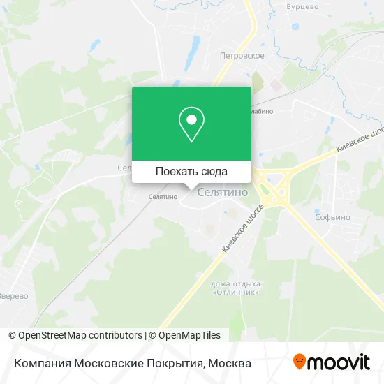 Карта Компания Московские Покрытия