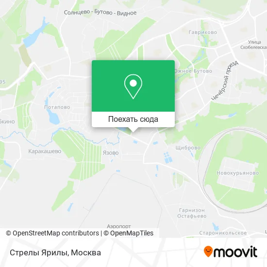 Карта Стрелы Ярилы