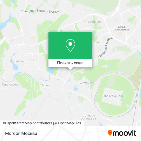 Карта Mordor