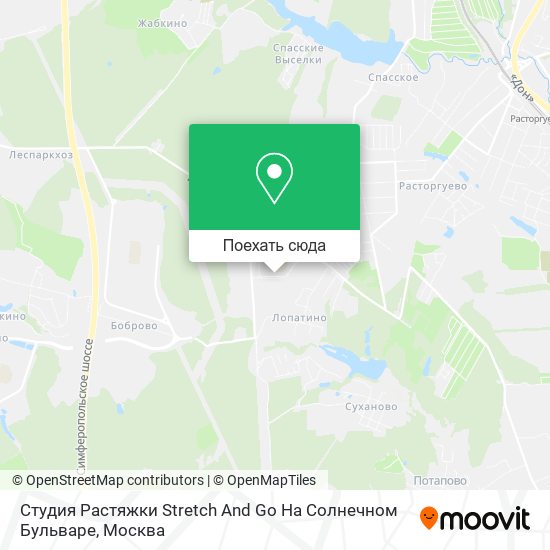 Карта Студия Растяжки Stretch And Go На Солнечном Бульваре