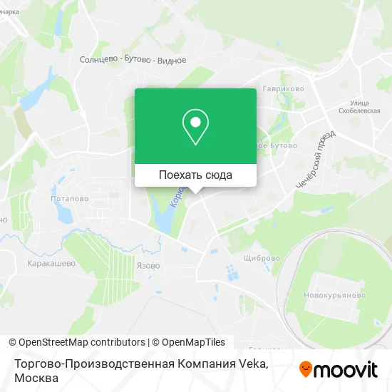 Карта Торгово-Производственная Компания Veka