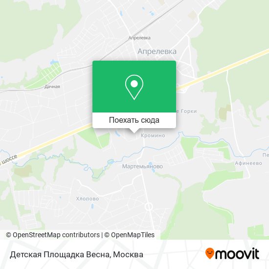 Карта Детская Площадка Весна