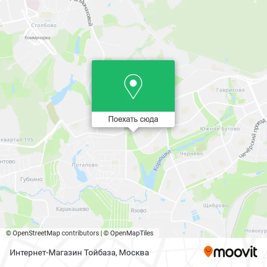 Карта Интернет-Магазин Тойбаза