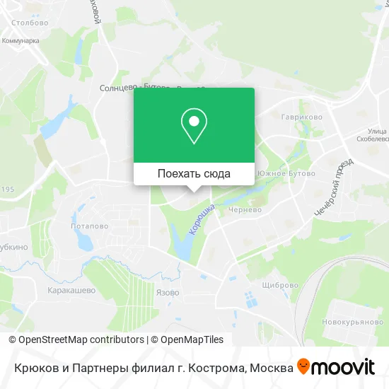 Карта Крюков и Партнеры филиал г. Кострома