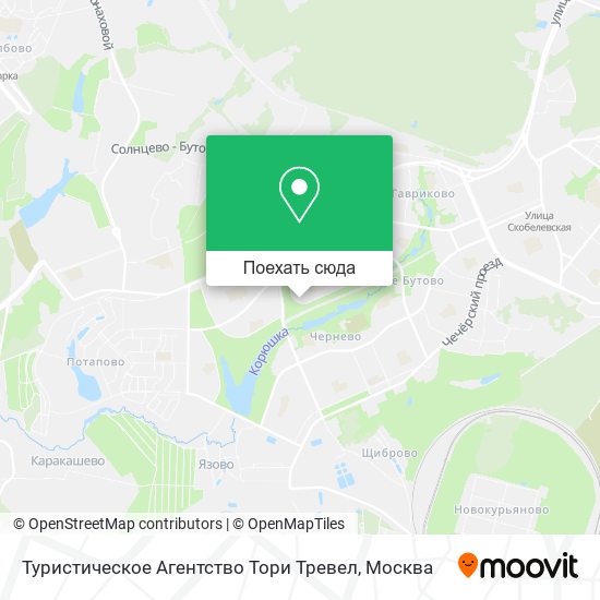 Карта Туристическое Агентство Тори Тревел