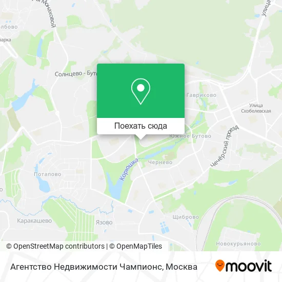 Карта Агентство Недвижимости Чампионс