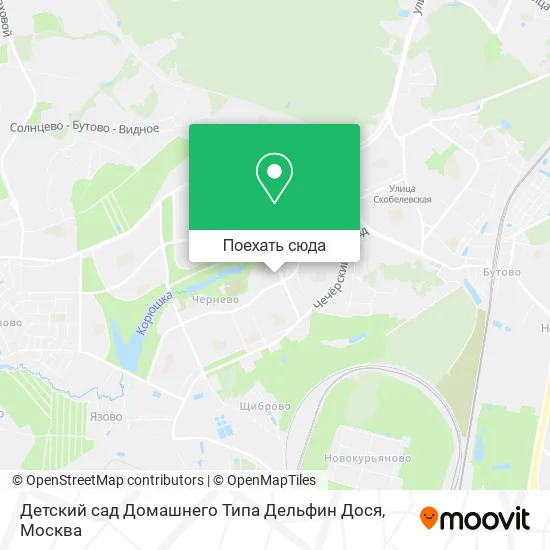 Карта Детский сад Домашнего Типа Дельфин Дося