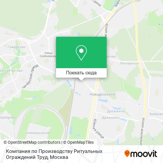 Карта Компания по Производству Ритуальных Ограждений Труд