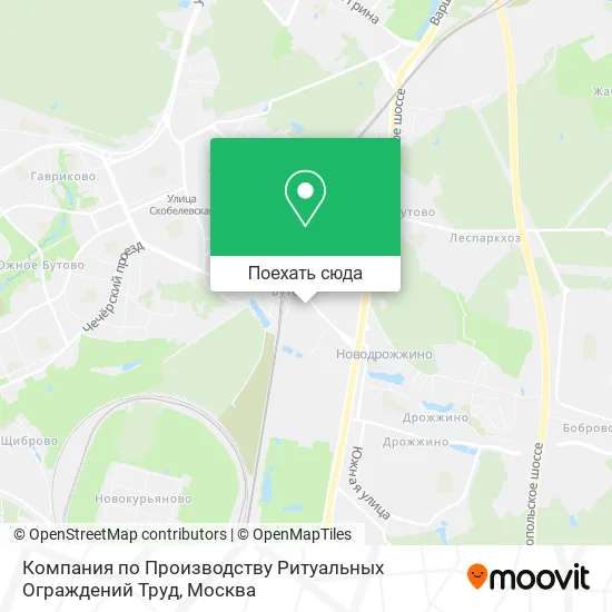 Карта Компания по Производству Ритуальных Ограждений Труд