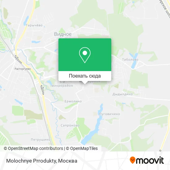Карта Molochnye Prrodukty