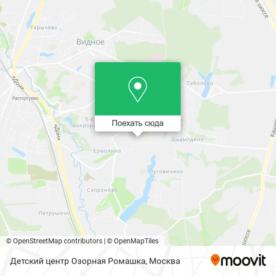 Карта Детский центр Озорная Ромашка