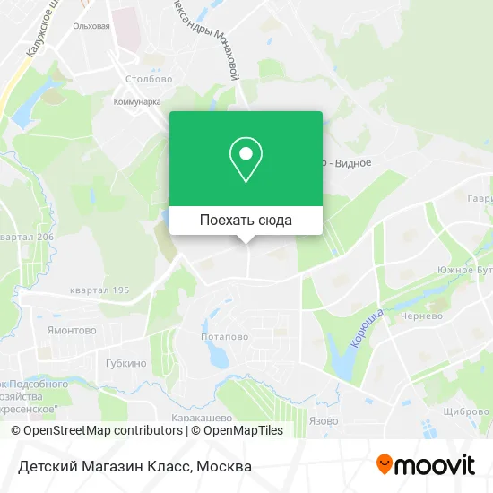 Карта Детский Магазин Класс