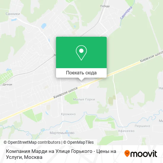 Карта Компания Марди на Улице Горького - Цены на Услуги