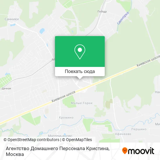 Карта Агентство Домашнего Персонала Кристина