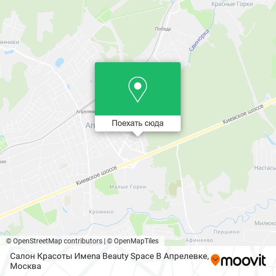 Карта Салон Красоты Имеna Beauty Space В Апрелевке