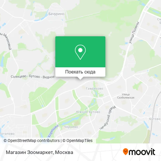Карта Магазин Зоомаркет