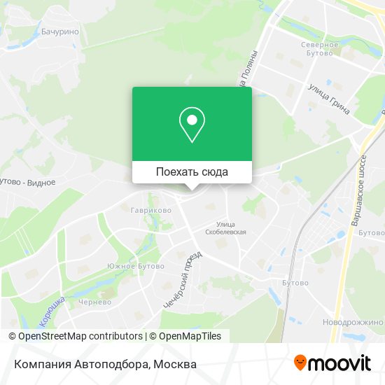 Карта Компания Автоподбора