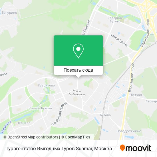 Карта Турагентство Выгодных Туров Sunmar
