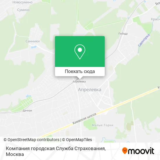 Карта Компания городская Служба Страхования