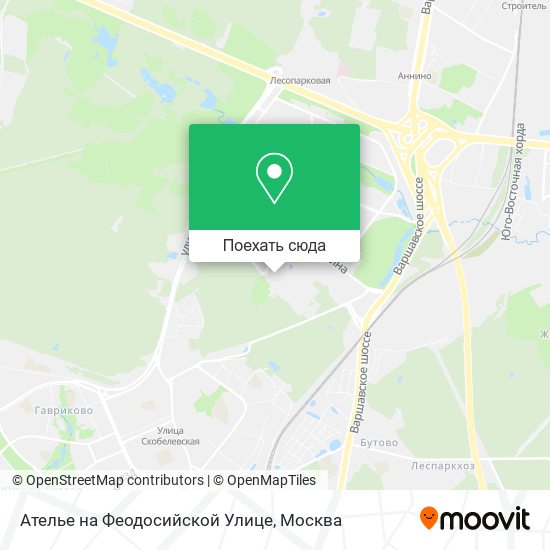 Карта Ателье на Феодосийской Улице