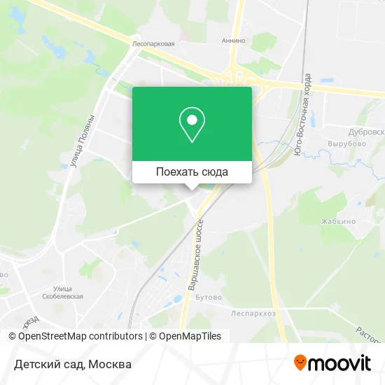 Карта Детский сад