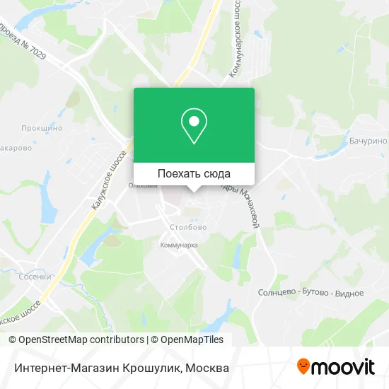 Карта Интернет-Магазин Крошулик