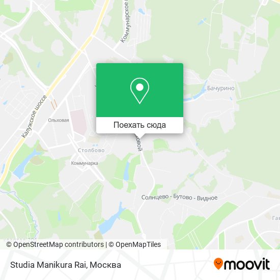 Карта Studia Manikura Rai
