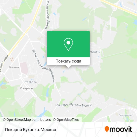 Карта Пекарня Буханка