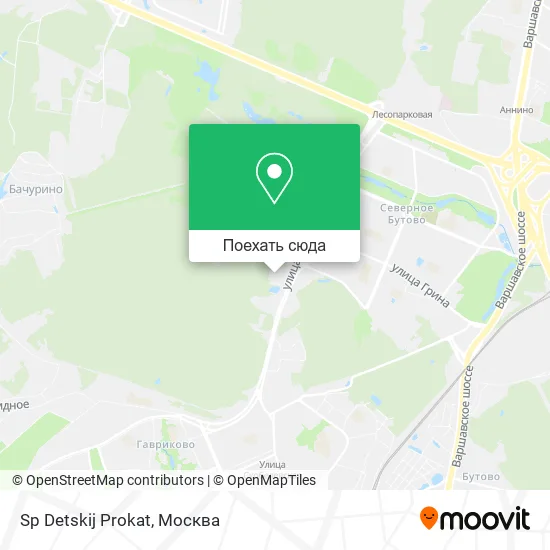 Карта Sp Detskij Prokat