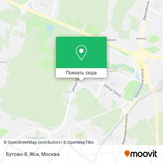 Карта Бутово-8, Жск