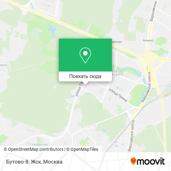 Карта Бутово-8, Жск