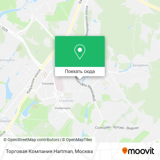 Карта Торговая Компания Hartman