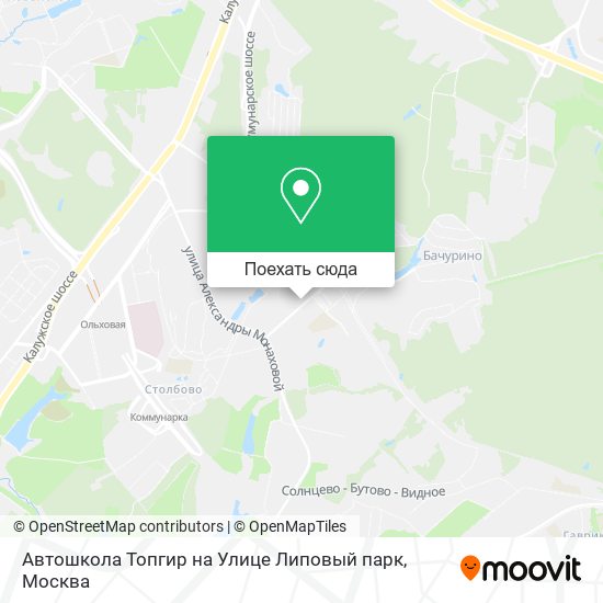 Карта Автошкола Топгир на Улице Липовый парк