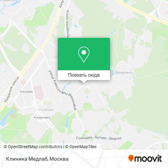 Карта Клиника Медлаб