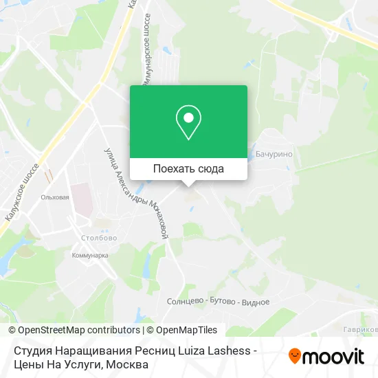 Карта Студия Наращивания Ресниц Luiza Lashess - Цены На Услуги