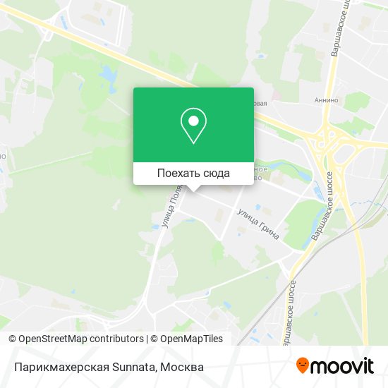Карта Парикмахерская Sunnata