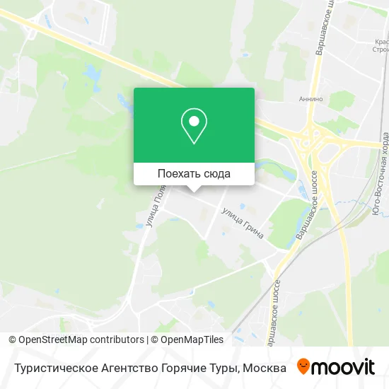 Карта Туристическое Агентство Горячие Туры