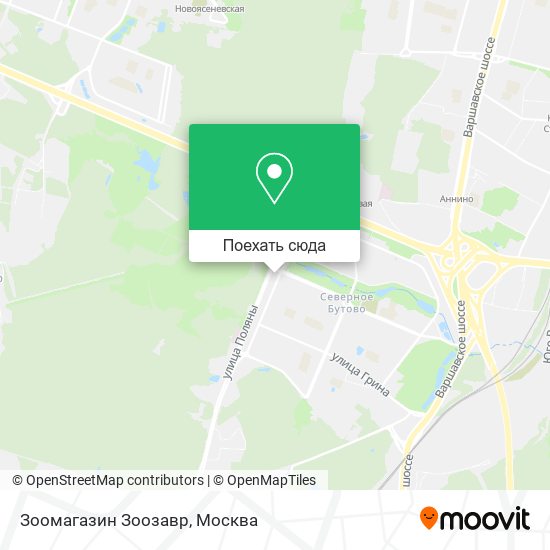 Карта Зоомагазин Зоозавр