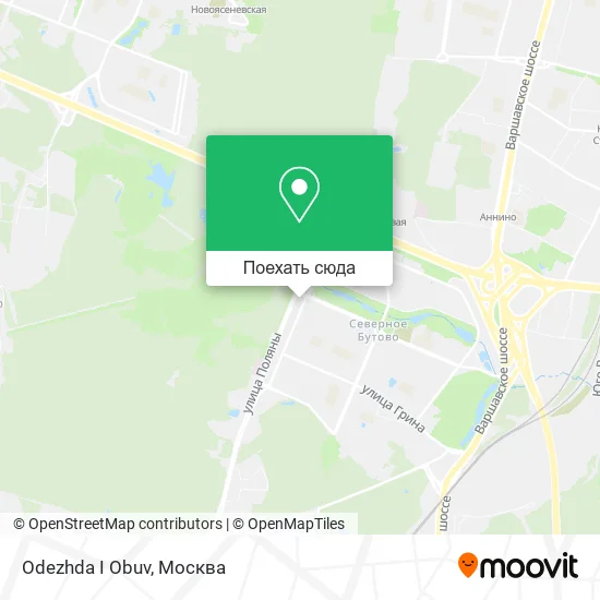 Карта Odezhda I Obuv