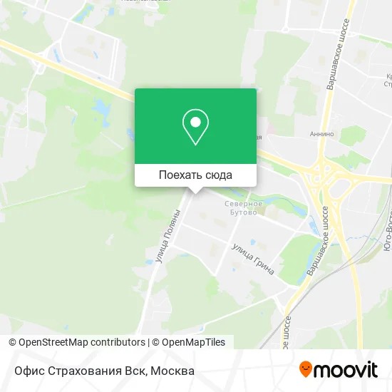 Карта Офис Страхования Вск