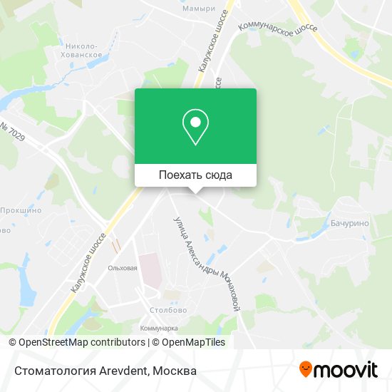Карта Стоматология Arevdent