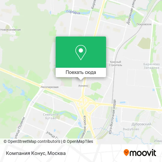 Карта Компания Конус