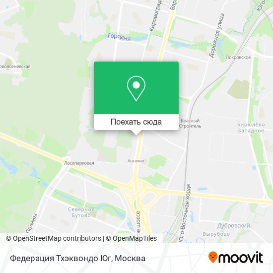 Карта Федерация Тхэквондо Юг